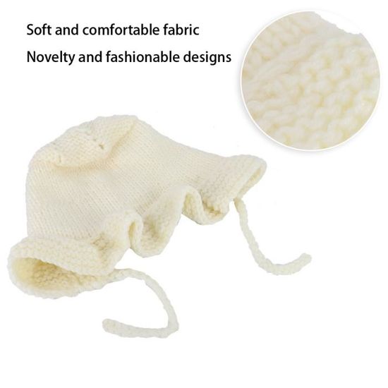 Bonnet D'hiver Bébé 0-36 Mois - Lot De 3 Bonnets En Laine Acrylique Doux - Doublure Polaire - Couleurs Vives - Pour Nouveau-nés, Garçons Et Filles - Cadeau Naissance Ou Noël