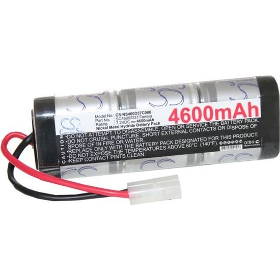 Batterie pour modèle radio-télécommandé - 5000mAh 7,2V NiMH, Tamiya