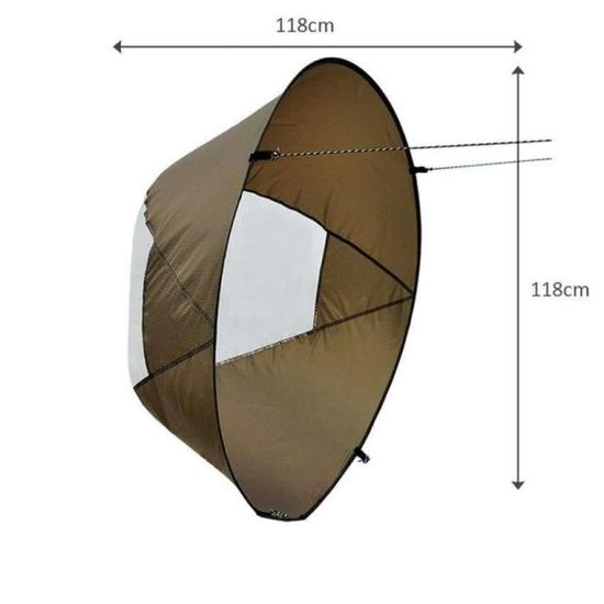 Voile De Kayak Pliable 108x108cm - En PVC Durable - Accessoire Pour Kayak, Canoë, Bateau - Protection UV Et Vent