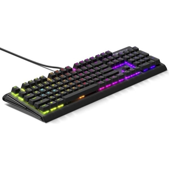 STEELSERIES Clavier Mécanique Gaming Apex M750 - AZERTY - Filaire - Eclairage RVB - 6 touches macro - PC/MAC