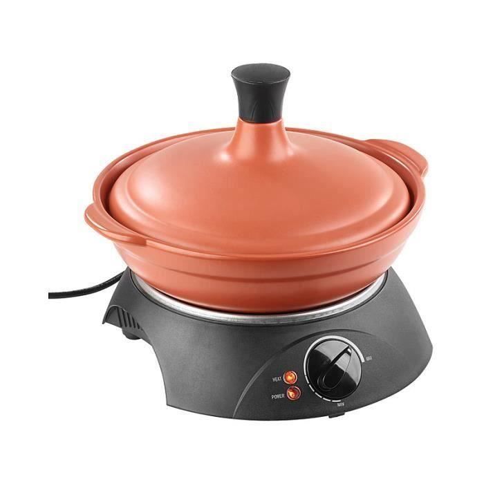 Tajine électrique en terre cuite Ø 30 cm - 2 L - 300 W