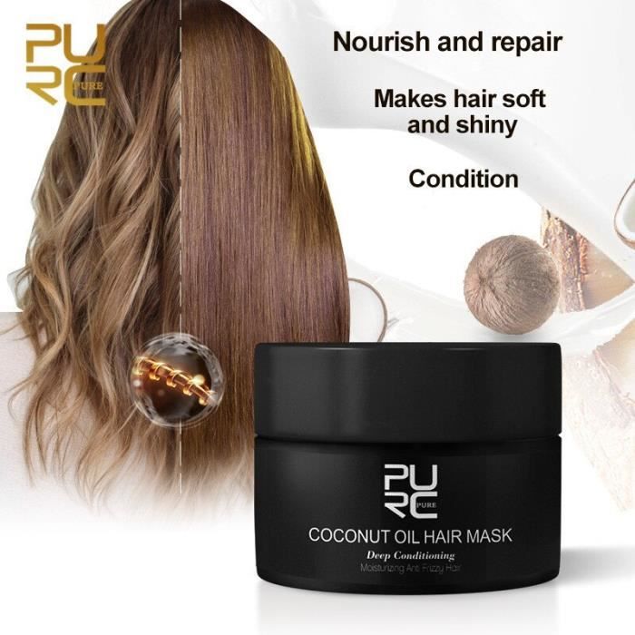 PURC magique huile de noix de coco masque de traitement des cheveux répare les dommages cheveux racine cheveux tonique kératine rest