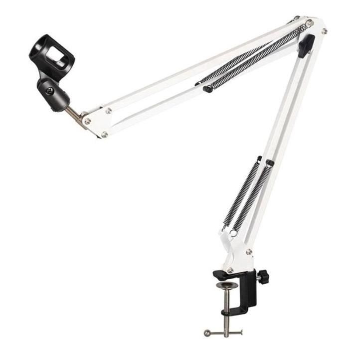 Micros DJ malone,Support de support de micro extensible universel support de micro support de micro de bureau - Type WHITE