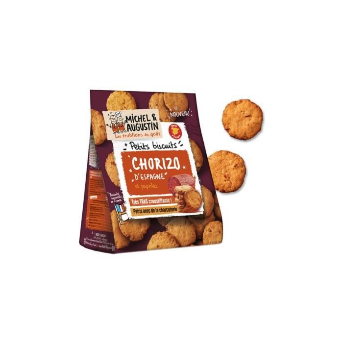 Petits biscuits chorizo et paprika Michel et Augustin - 90g