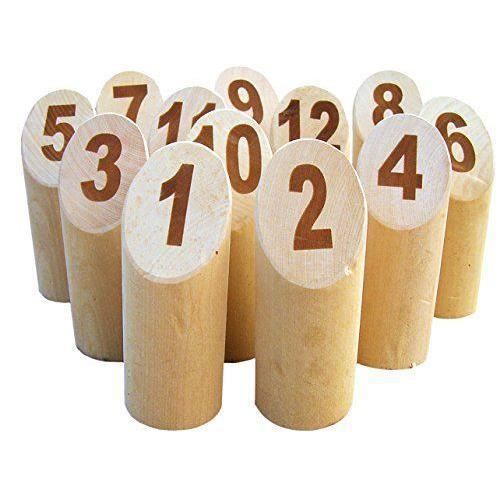 Tactic Jeux 40268 - JEUX/JOUETS - JEUX DE SOCIETE - Mölkky origine dans une caisse en bois Big Size