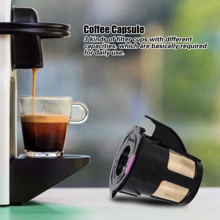Tasse capsule café rechargeable avec brosse à cuillère adaptée machine à café 2.0 KCUP-LAF