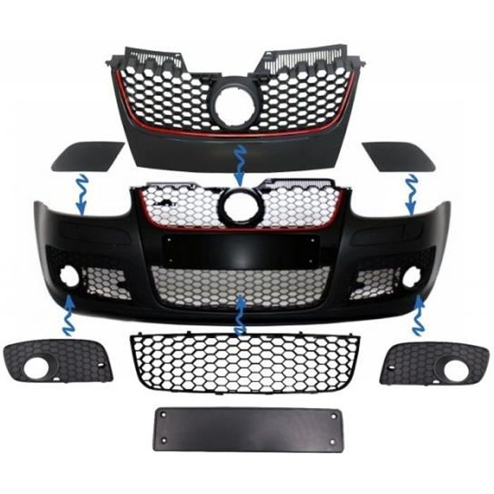 Pièces Grilles pare-chocs pour VW Golf 5 V MK5 Couvre antibrouillard SRA 03-07