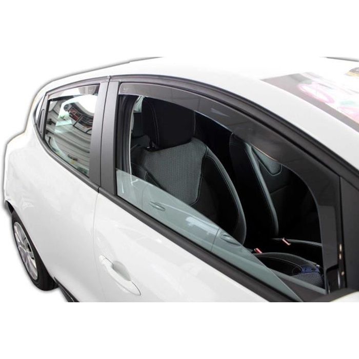 - Deflecteurs d'air Déflecteurs de vent Compatible avec CLIO IV 5 PORTES 2012-2019 4pcs