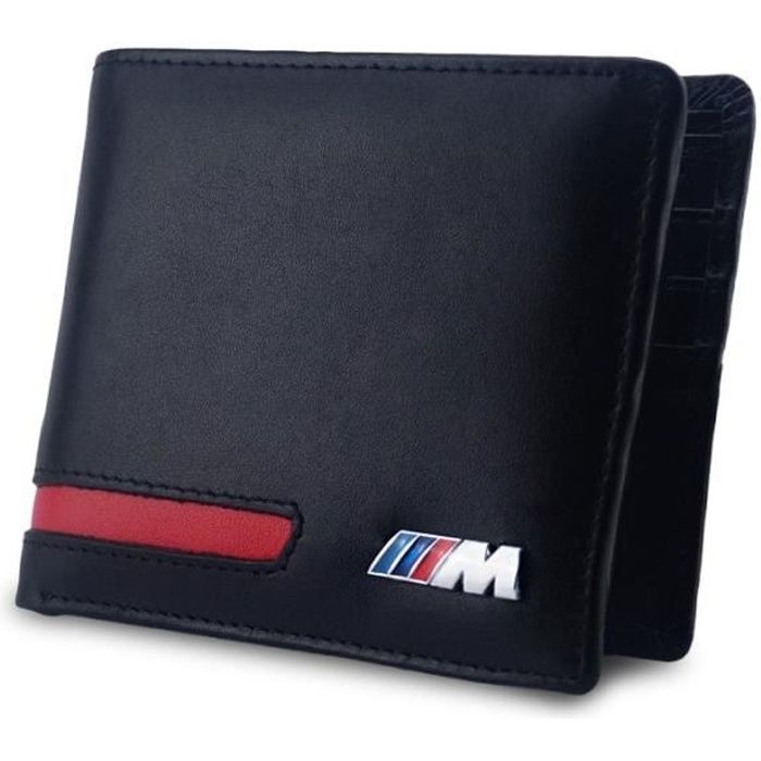 Coque clé,Étui en cuir véritable M pour portefeuille pour BMW E90, E60, E39, F20, E46, E87, E91, G30, X5, X3, E70 - Type Rouge