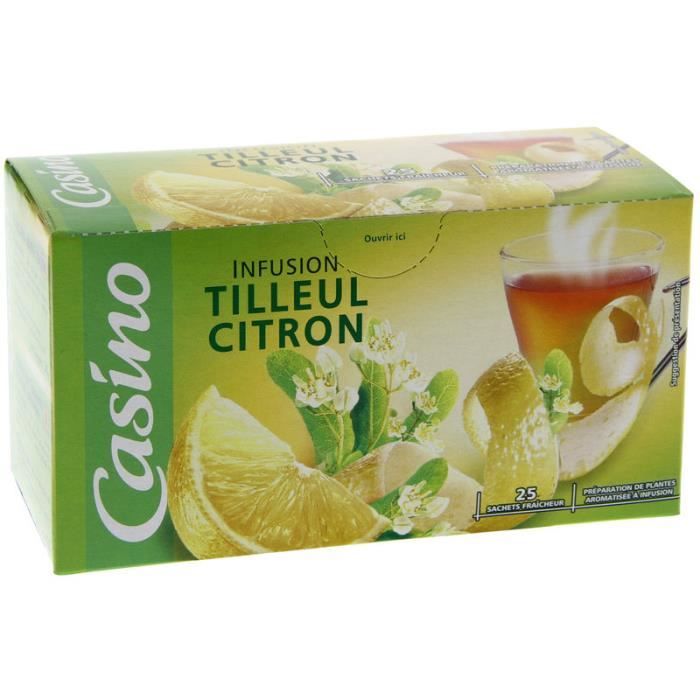 CASINO infusion tilleul/citron 34g