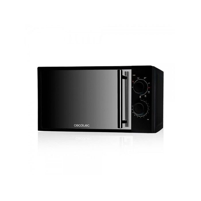 Cecotec Micro-ondes avec Grill All Black avec Gril. Capacité de 20 L, 700 W de Puissance, gril de 900 W, 9 Niveaux de Fonctionnement