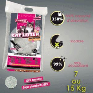 Litière Bentonite parfumé 7 Kg