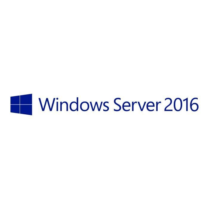 Microsoft Windows Server 2016 Standard - Licence - 2 coeurs supplémentaires - OEM - APOS, aucune installation de support