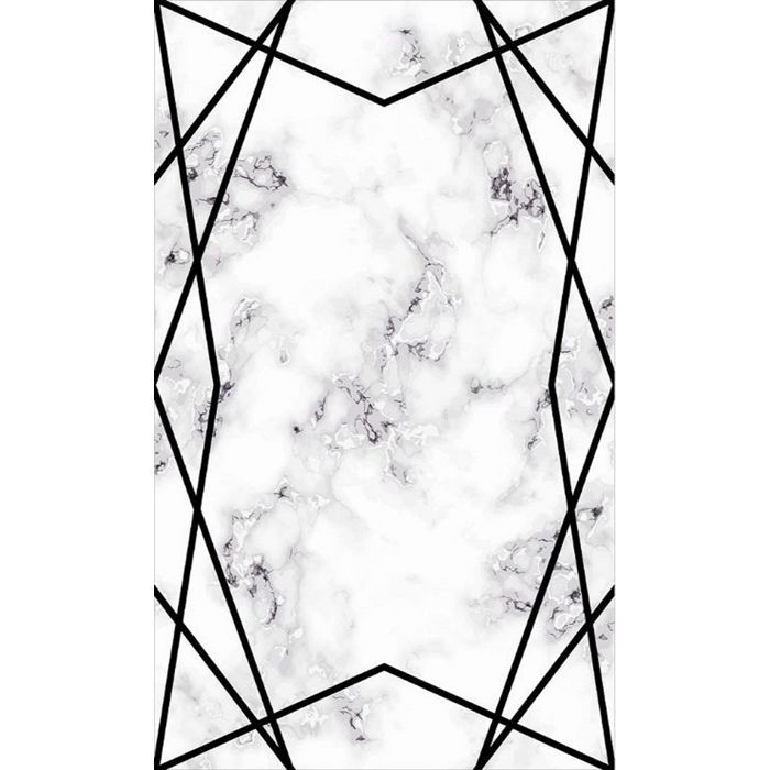 Tapis Croisé, Noir Dimensions - 120x180