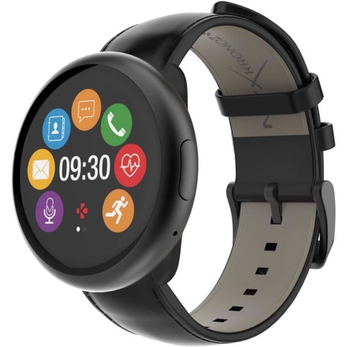 Montre MYKRONOZ Zeround 2 Noir-Noir Cuir
