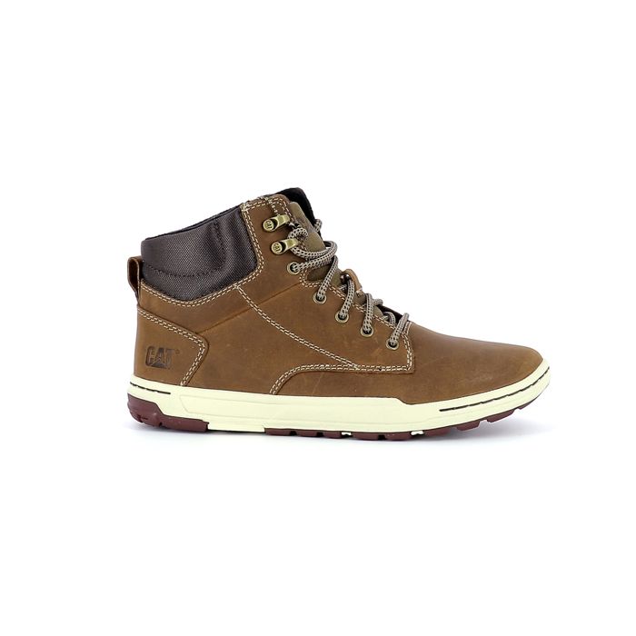 Caterpillar Bottillon Cuir Homme Beige