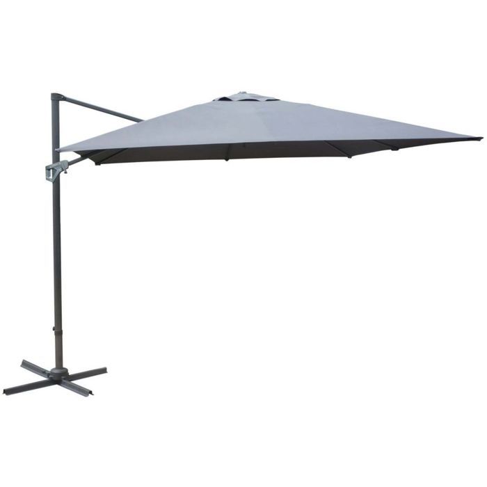 Parasol Déporté Alu 3X3 Grey