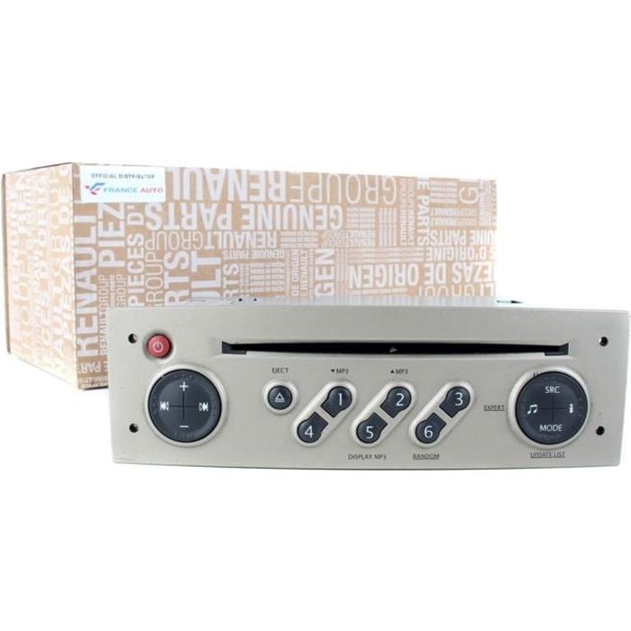 Radio Lecteur CD MP3 Update List Renault Clio III Kangoo II Megane Scenic II 03-09 Modus 04-12 8200656994 RENRDW348-05