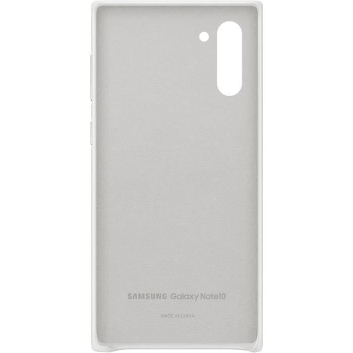 Coque cuir Blanc Note10