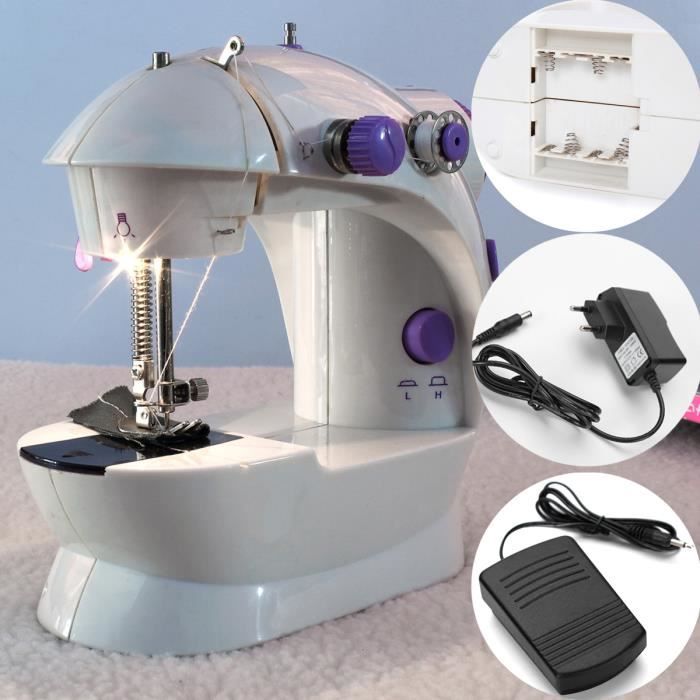 Machine à Coudre Couture Electrique Ménage Table Mercerie Tailleur LED Eclairage