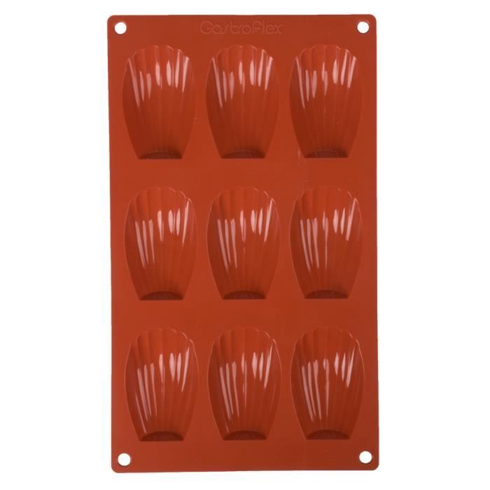 Moule à 9 madeleines Gastroflex - 6,8 x 3,8 cm