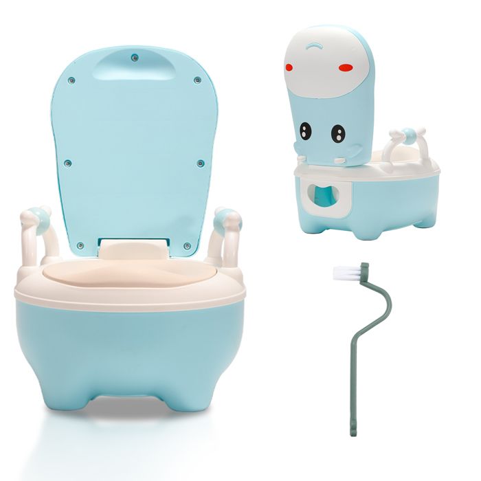 Nuby Dr. Talbot's My Real Potty - Pot D'Apprentissage Avec Bruit De Chasse D'Eau Réaliste, Toilette Rose Pour Tout-Petits Dès 18 Mois