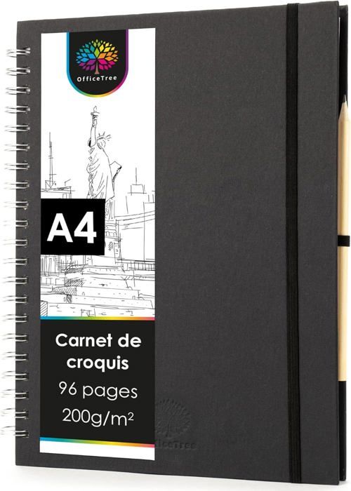 Carnet De Dessin Cahier De Dessin Sketchbook Carnet De Croquis 100 Feuilles De Papier Dessin Cahier Feuille Blanche Vert 210x297mm A4
