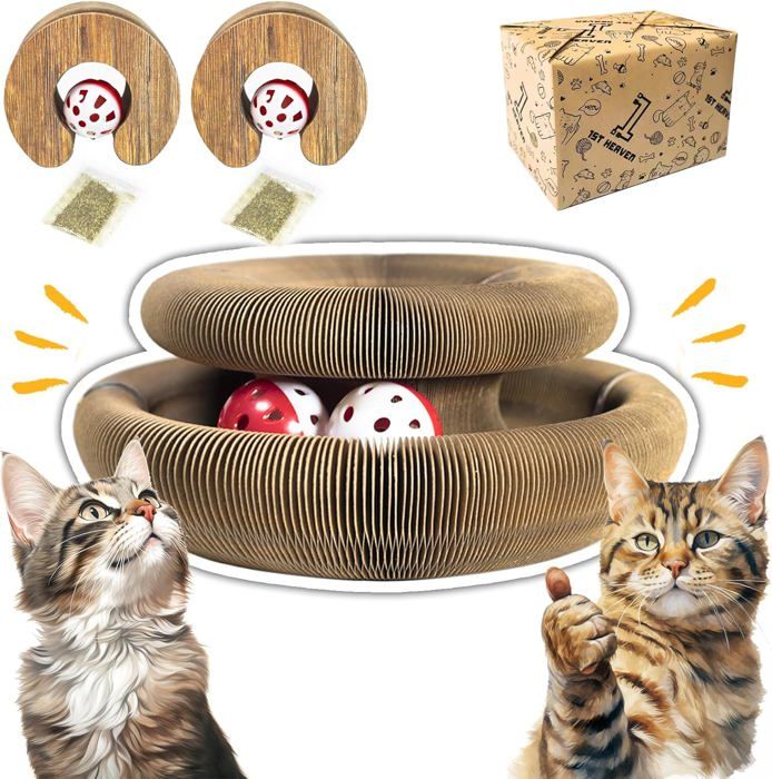 Comparer les prix de Griffoir pour Chat CartonJouet pour Chat InteractifJouet Chat IntérieurJouet ChatonJouet Chat Interactif (2 pièces) (Bois
