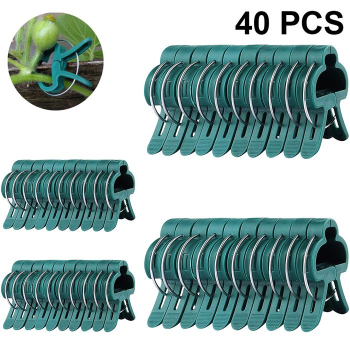 Lot De 150 Pinces Pour Plantes De Jardin - Clips Support Tomates Légumes Vert