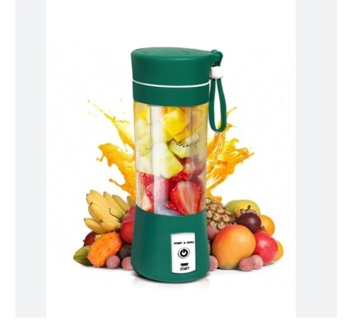 Presse-agrumes électrique portable 380 ml mini extracteur de jus automatique pour milkshakes smoothies et boissons 6 lames - 1 Like No Other