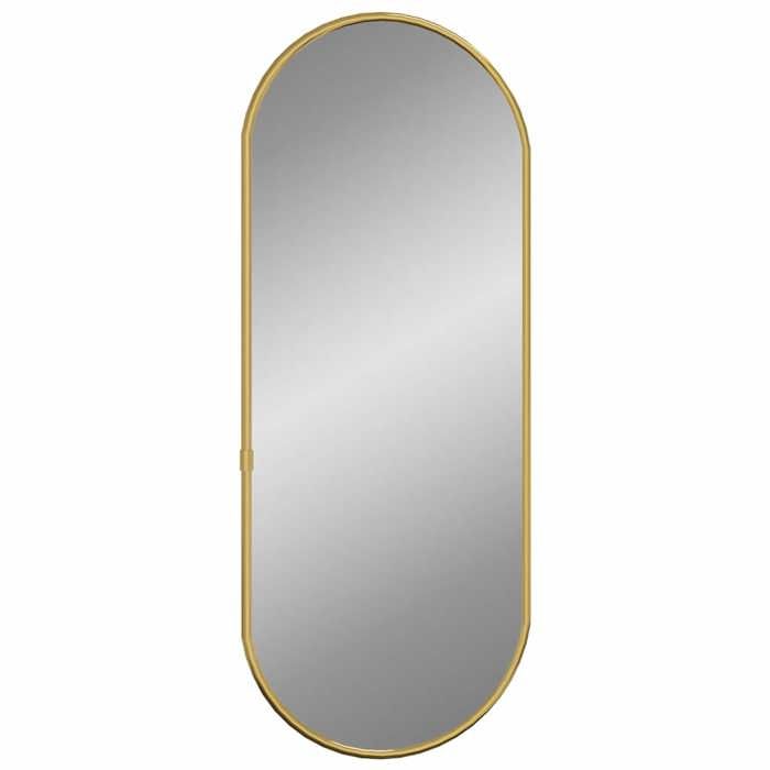 Miroir mural-Miroir Salle de Bain - Doré 60x25 cm Ovale ZLH•388547277