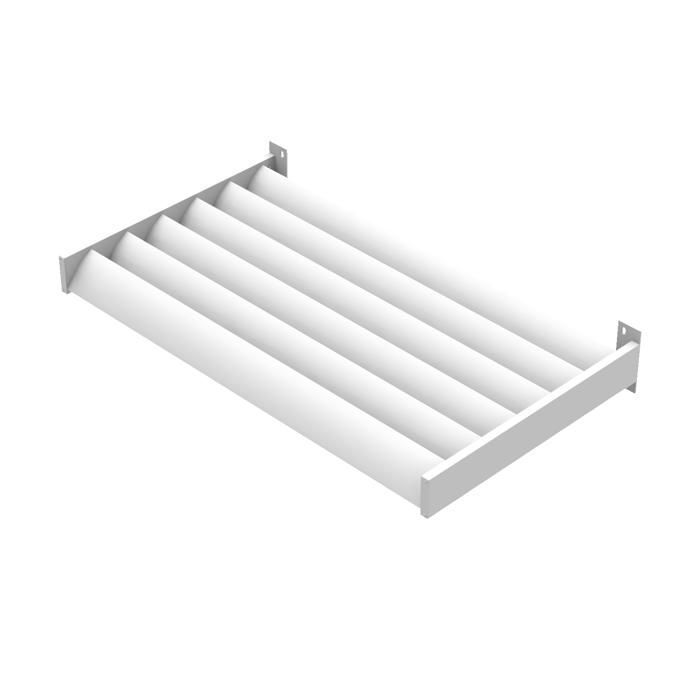 Brise-soleil - KOMETE Standard - 140cm - aluminium gris - RAL 9016 - Ombrage