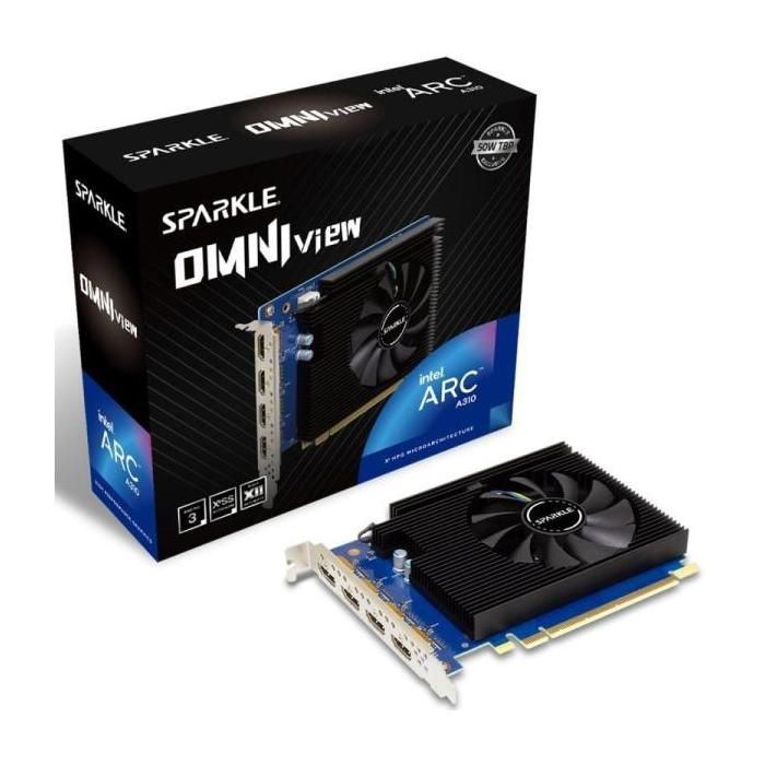 Carte Graphique Sparkle Intel Arc A310 OMNI View – 4 Go GDDR6, PCI Express x8 - vue 5