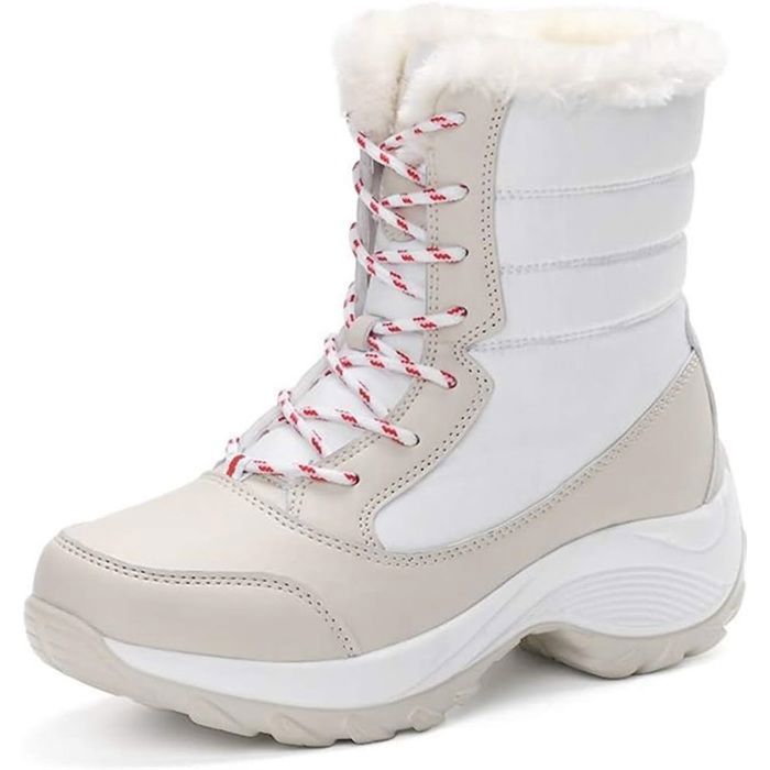 WUIWUIYU Fille Femmes Waterproof Boots Bottes de Neige imperméables après Ski Hiver WUIWUIYU Fille Femmes Waterproof Boots Bottes de Neige imperméables après Ski Hiver
