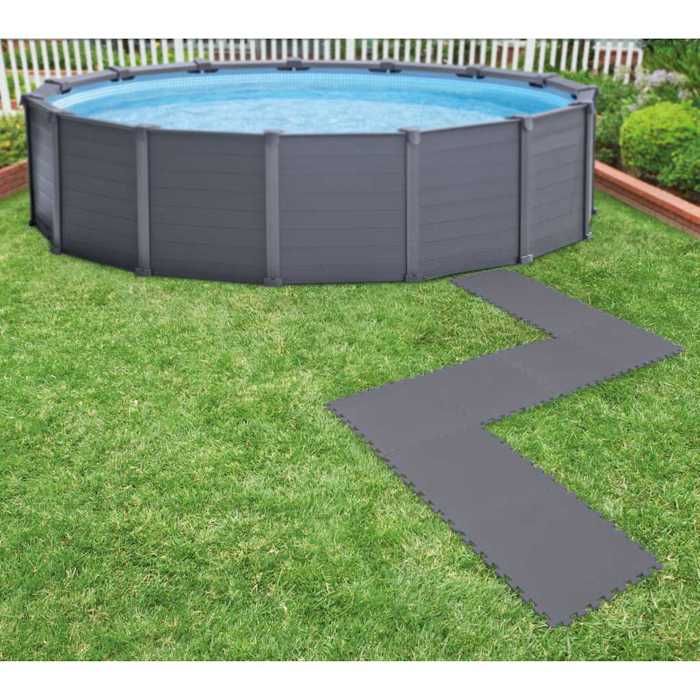 Intex Protecteur de sol rembourré verrouillable 8pcs 50x50x05cm 19m² protection de sol rembourrée tapis de sol 3202925