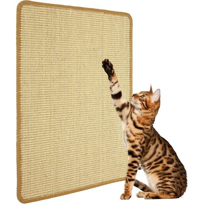 Comparer les prix de Tapis Griffoir pour Chat Tapis à gratter Sol antidérapant Tapis en sisal Naturel protège Les Tapis et Les canapés (40 × 20 cm)