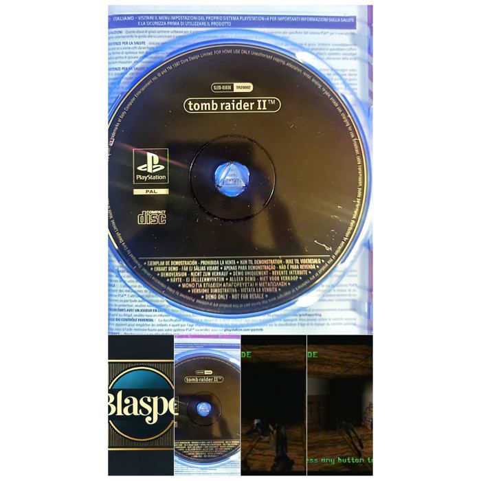 Eidos / Core Design Tomb Raider II – PlayStation – Cd Démo Seul Sans Boîtier – Action Aventure