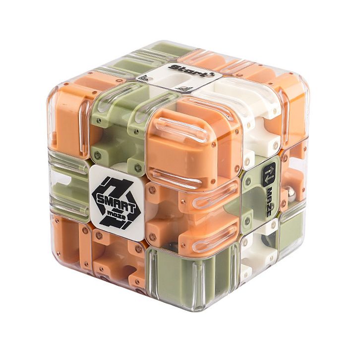 Labyrinthe 3D Puzzle Cube – Jeu De Bille éducatif – Casse-tête Spatial Pour Enfants Et Adultes – Parcours Complexe