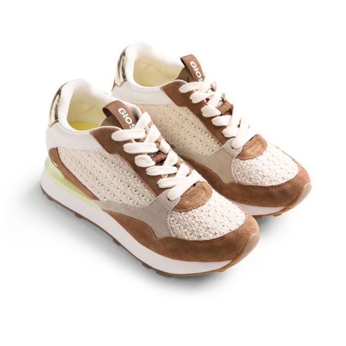 Gioseppo Femme Basket - GIOSEPPO - Daim et Textile - Beige/Marron - Lacets