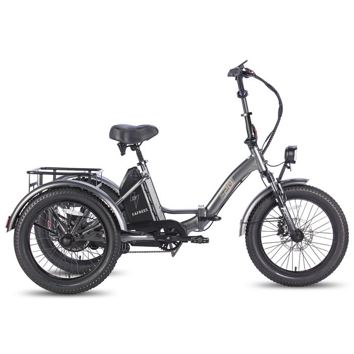 Tricycle Électrique Cargo Fafrees F20 Mate - 48V 182Ah Pliable 3 Roues Gris