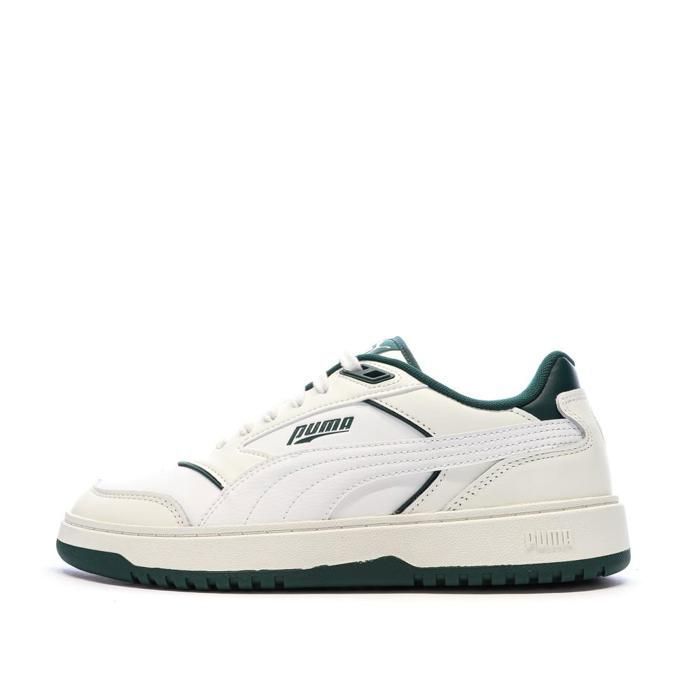 Puma Baskets Blanches/Vertes Foncés Homme Puma Doublecourt03