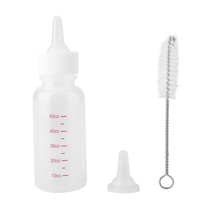 SALALIS - Soins infirmiers pour animaux de compagnie biberon de lait pour bébé chien alimentation animale capacité de 50 cc pour le