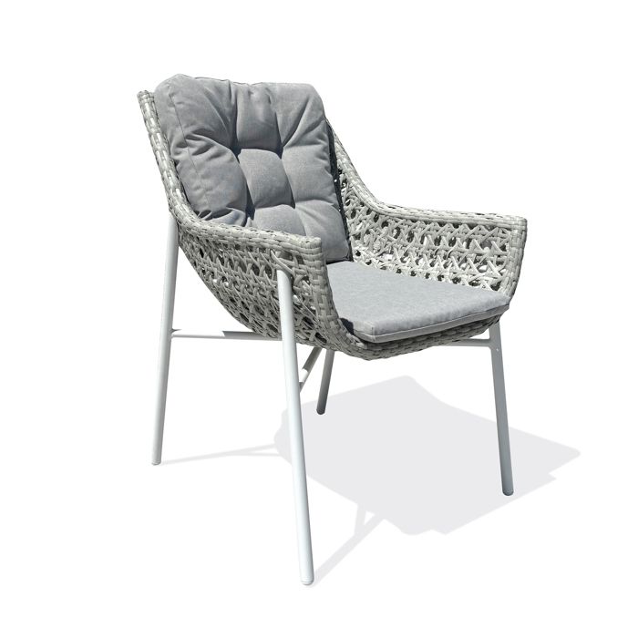 Fauteuil de jardin  - Blanc - ELBA
