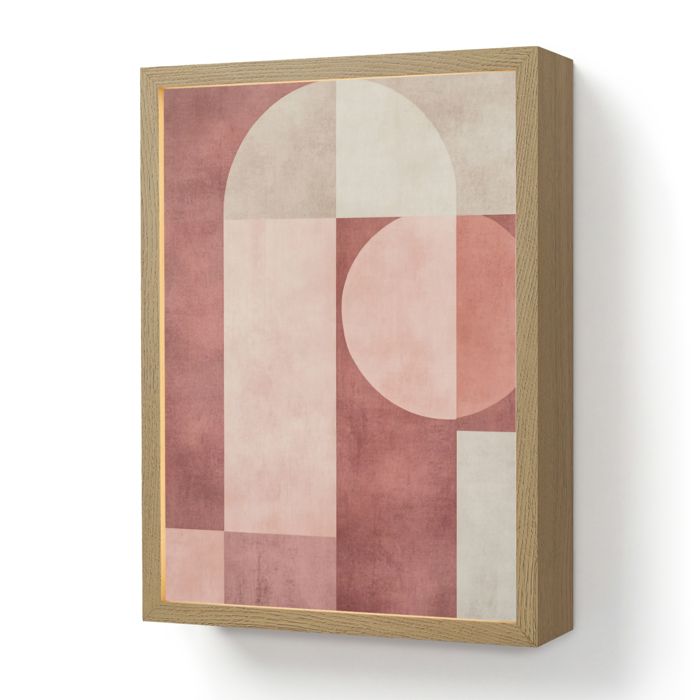 Applique Murale LED - Lampe de Chevet Murale Design - Motif Figures - Abstraites - Rose 30x40 cm Couleur Altrose - OnlyWow
