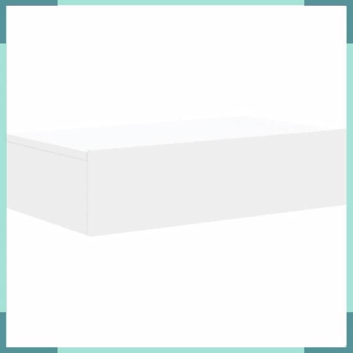 Meuble TV - 842886 - Blanc - Éclairage LED - 60 x 35 x 15 5 cm