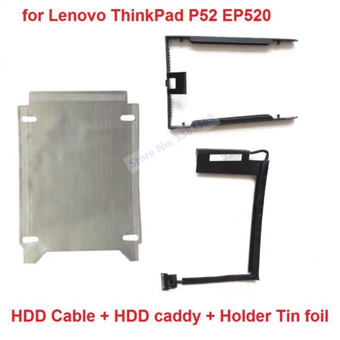 Support Disque Dur 2.5" Pour Lenovo ThinkPad P50 P51 - Côté Gauche Avec Câble Connecteur Et Feuille Aluminium