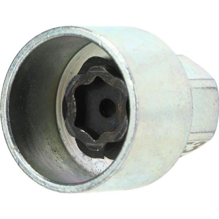 Akozon Douille antivol pour écrou de roue Clé de verrouillage de roue Antivol Lugnut Socket Remplacement pour 1 3 5 6 7Series X1