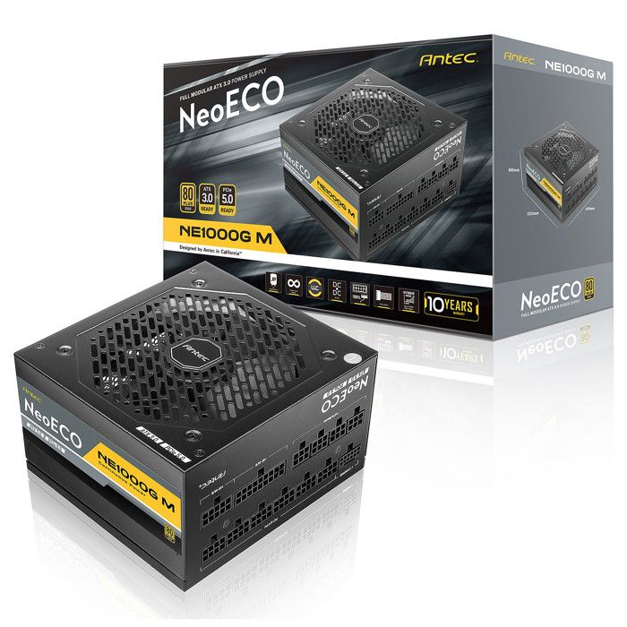ANTEC  NE1000G M ATX3.0 EC Alimentation PC 1000 W 80PLUS&reg; Gold