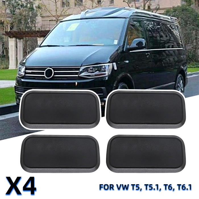 Capuchons Base Siège VW T5/T6 Transporter - Lot 4pcs ABS Résistant Chaleur - 2003 Et +
