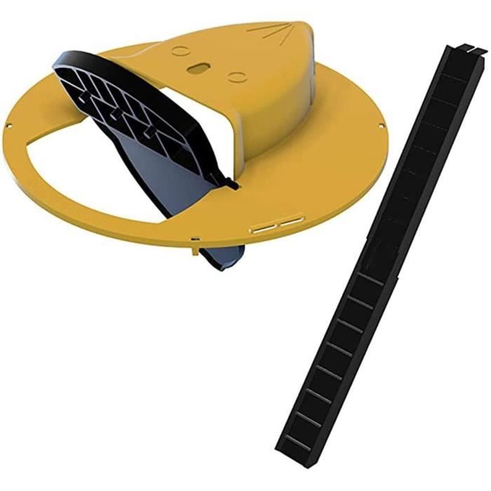 Entrez à Une extrémité Piege a Souris Rat Seau Slide Bucket Lid Mouse Trap Attrape Flip Bucket Lid Tapetteà Compatible Balance Indoor and Outdoor Auto Reset Mouse Trappe 